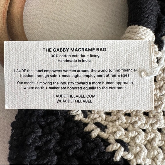LAUDE THE LABEL
Gabby Mini Macrame Bag - Picture 9 of 10